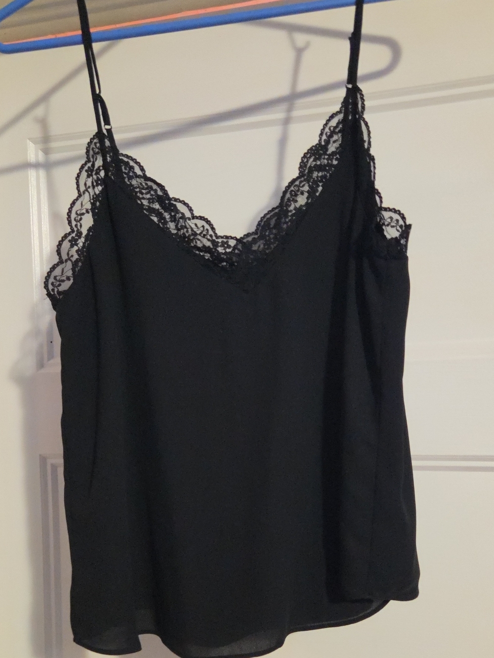 Babaton Black Lace-Trim Camisole Top